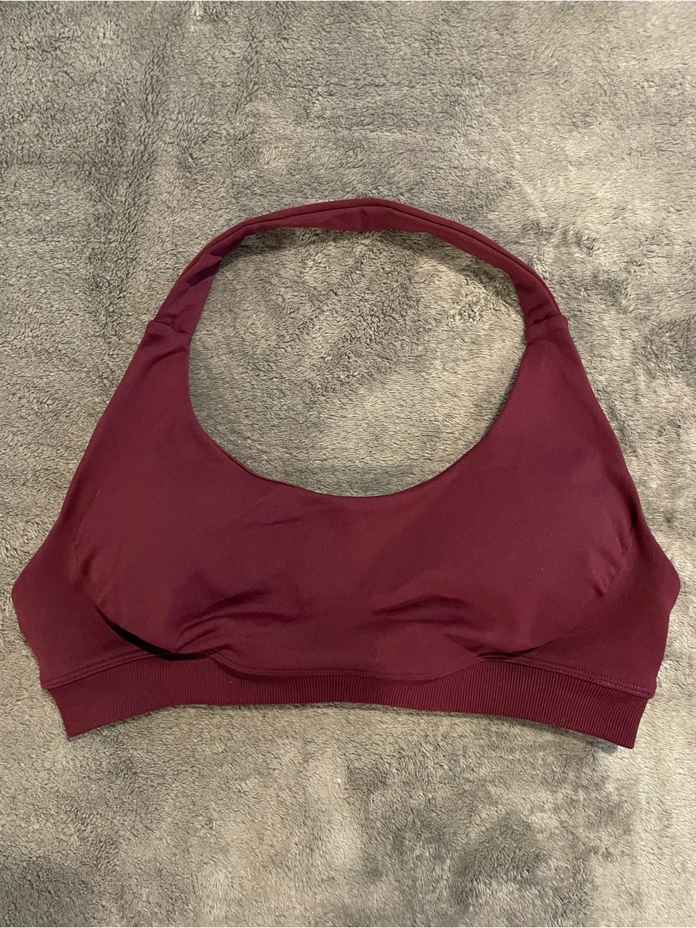 Wireless Halter Sports Bra Women’s Size S Maroon Padded
